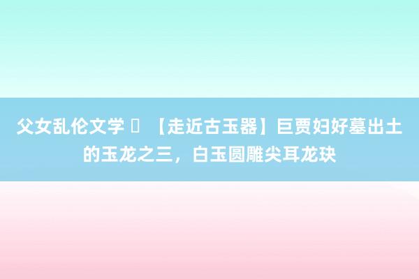 父女乱伦文学 ​【走近古玉器】巨贾妇好墓出土的玉龙之三，白玉
