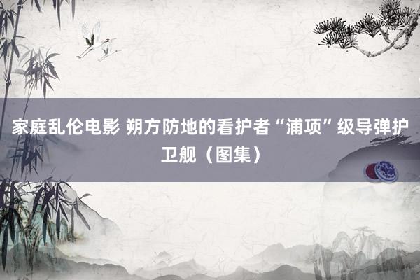 家庭乱伦电影 朔方防地的看护者“浦项”级导弹护卫舰（图集）